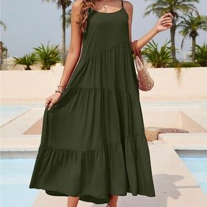 Tiered, flowy summer maxi dress